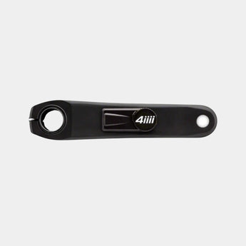 A black 4iiii Ultegra R8100 Precision 3.0+ Power Meter for bicycles, with a visible logo and branding.