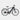 Black bicycle with visible branding on a white background