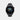 Smartwatch with a black strap on a light gray background