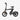 Black electric bike on a white background