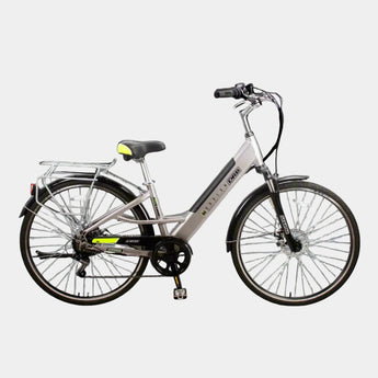 Electric bicycle on a white background