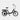 Black electric bike on a white background