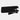 Black metal bracket on a gray background