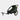 Green and black child bike trailer on a gray background
