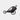 Black baby stroller with brand logo on a white background