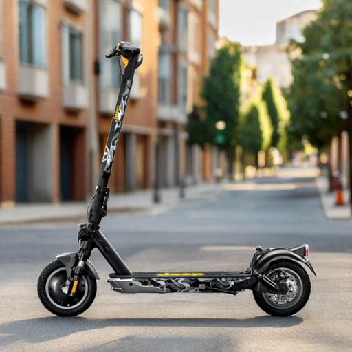 Jeep 2XE Urban Camou Electric Scooter, Black - 50km Range - North Sports Group