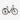 White electric bicycle with black details on a white background