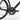 Close-up of a black road bicycle crankset with a 105SR component and chainring, attached to a matte black frame, with part of the rear wheel and chain visible against a light gray studio background.