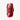 A red Cateye VIZ 300 rear bike light with LED lights visible through the transparent casing.