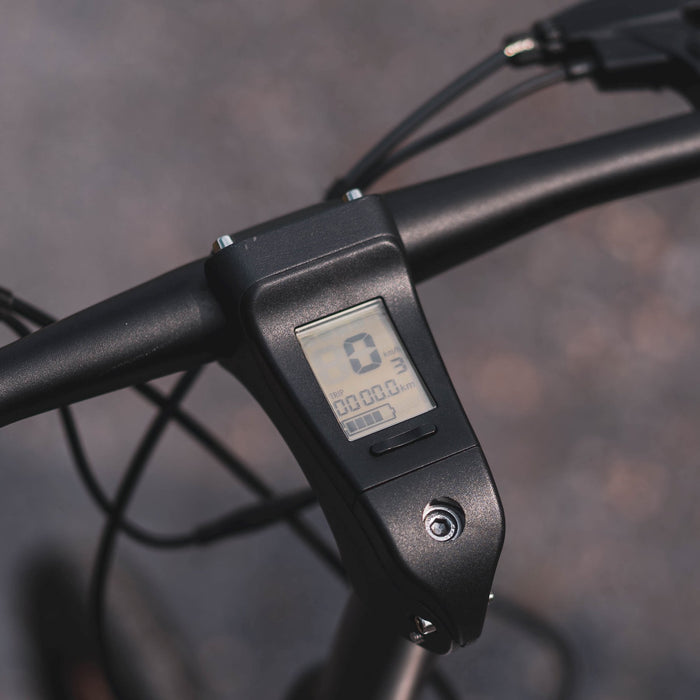 Cruzaa Built-In Speakers & Bluetooth Electric Bike, Carbon Black - 60km Range Urban City Bikes Cruzaa 