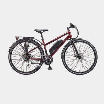 Ezego Commute EX Ladies Electric Bike, Deep Red Electric Hybrid Bike Ezego