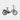 Hygge Virum Step-Through Folding Electric Bike, Sapphire Blue