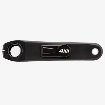 A black 4iiii Ultegra R8100 Precision 3.0+ Power Meter for bicycles, with a visible logo and branding.