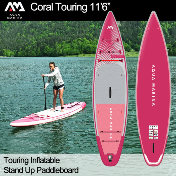 Aqua Marina Coral 11'6" Touring Adventure SUP Combo