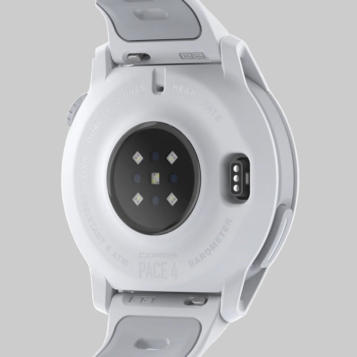 Close-up of a smartwatch on a white background