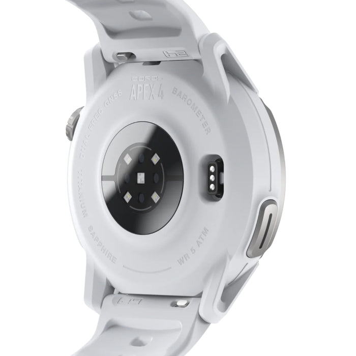 Smartwatch back view on a white background