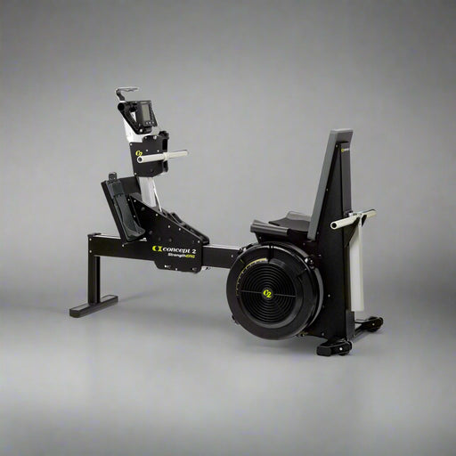 Concept II rowing machine on a white background