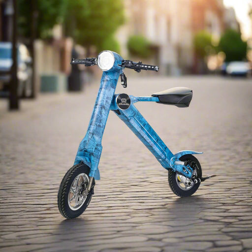 Cruzaa Built-In Bluetooth Electric Scooter, Denim Blue - North Sports Group