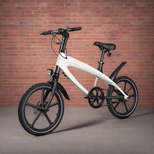 Cruzaa Built-In Speakers & Bluetooth Electric Bike, White North Sports Group