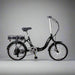 Black electric bike on a white background