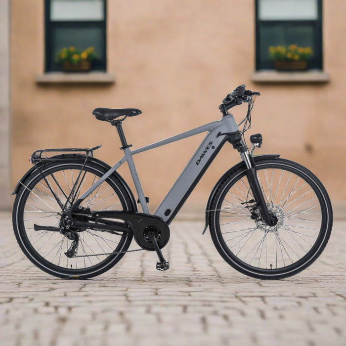 Dawes Spire 2.0 Crossbar Hybrid Electric Bike, Matt Grey - North Sports Group