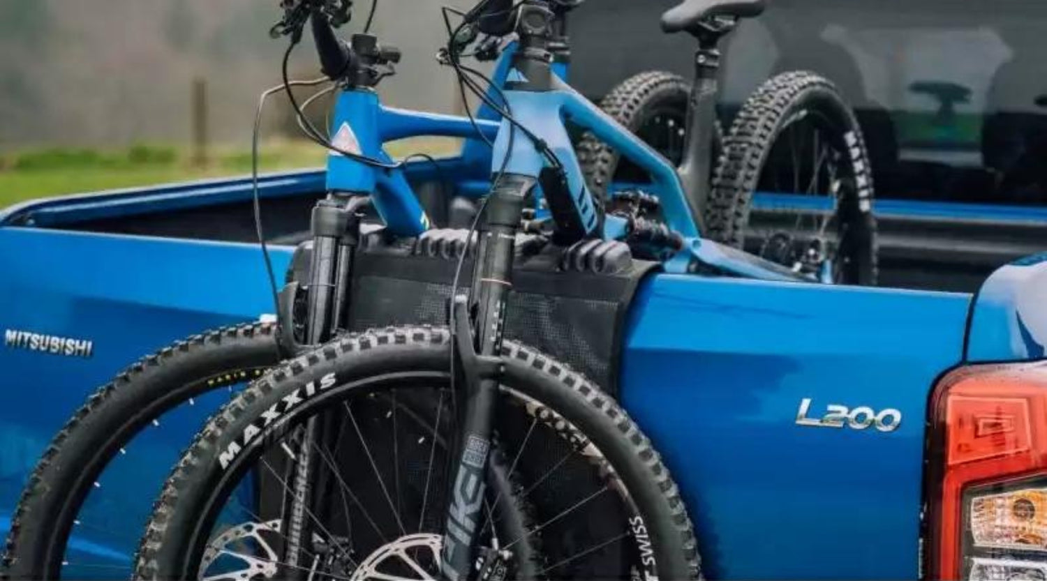 EVOC Tailgate Pad Duo Bike Bag Secure Transport for 2 Bikes, Stone