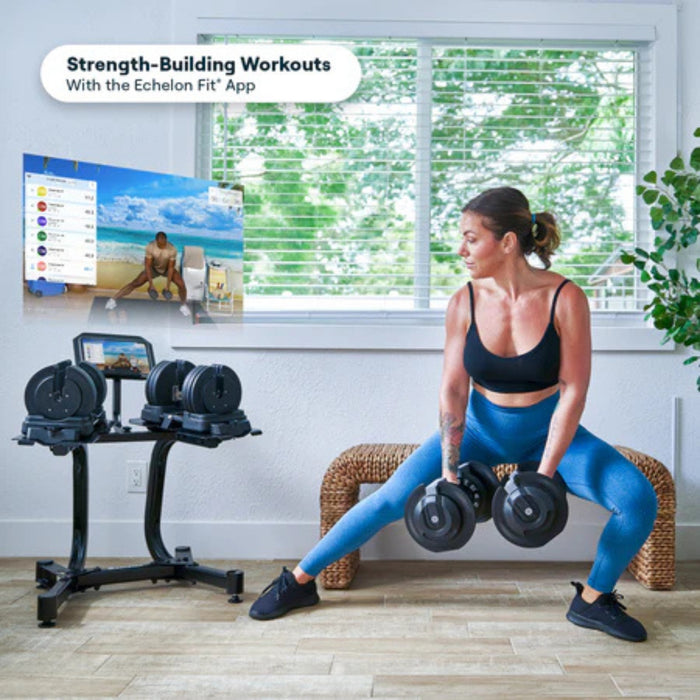 Echelon Strength Adjustable Dumbbells