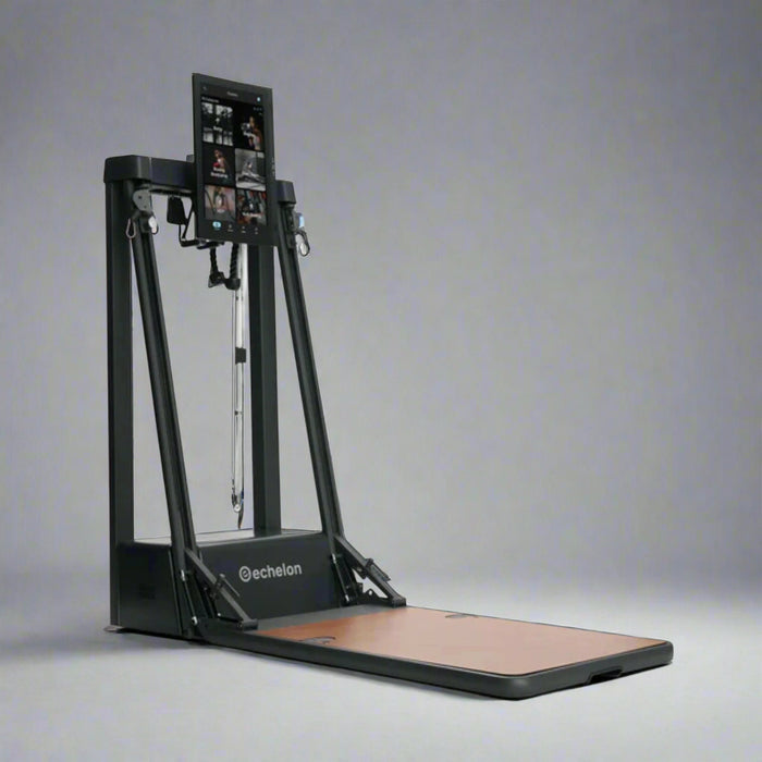 Echelon fitness machine on a white background