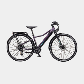 Ezego Commute Int Unisex Electric Bike, Purple - 60km Range - North Sports Group