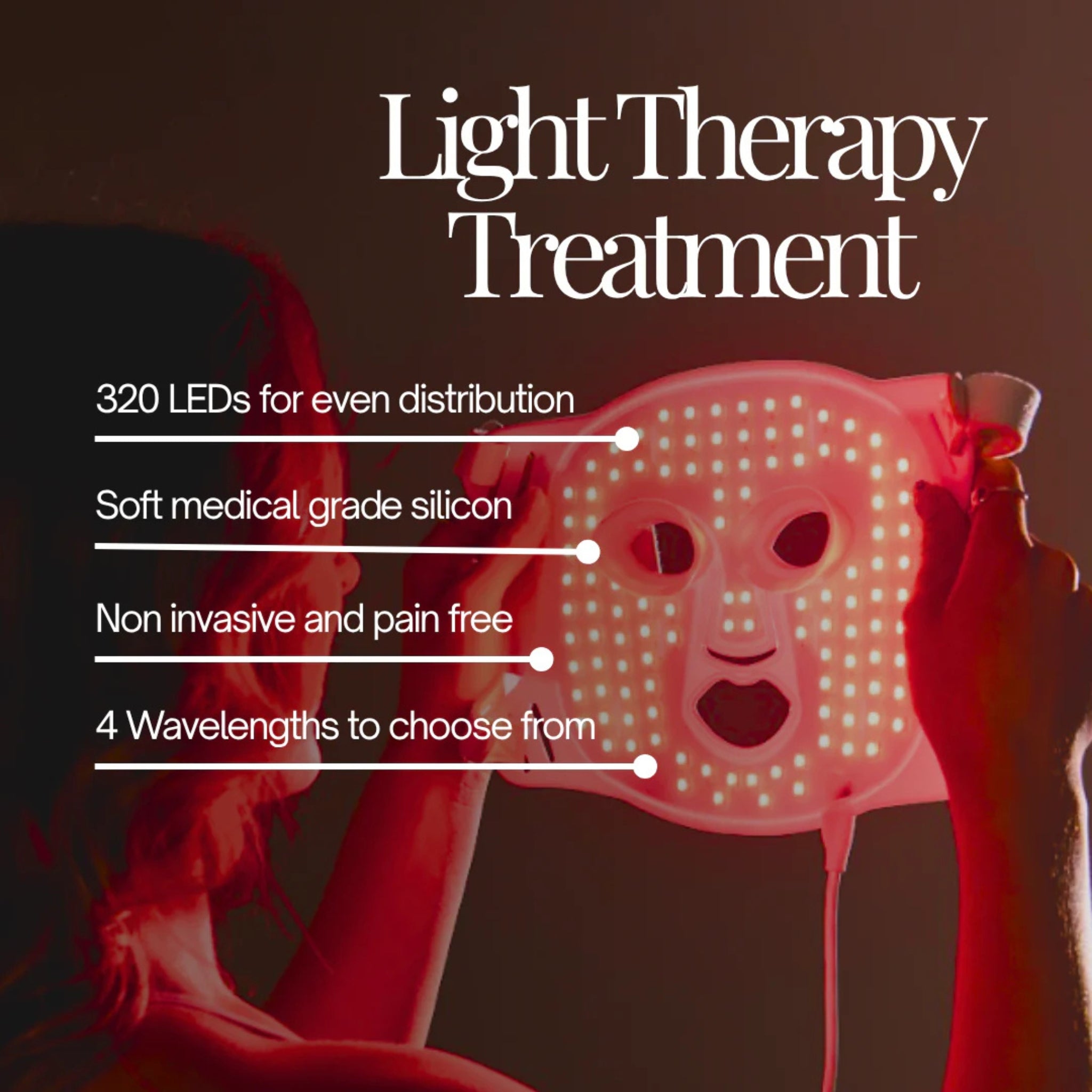 Funle Led Mask Floe | LED Light Mask (mask with neck) – North Sports