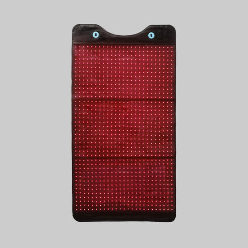 LED sign panel with red display on a white background