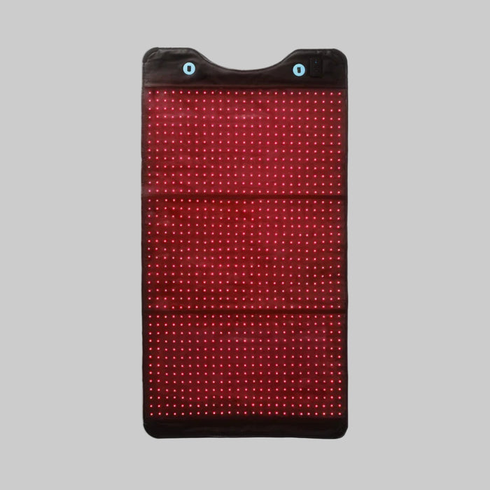 LED sign panel with red display on a white background