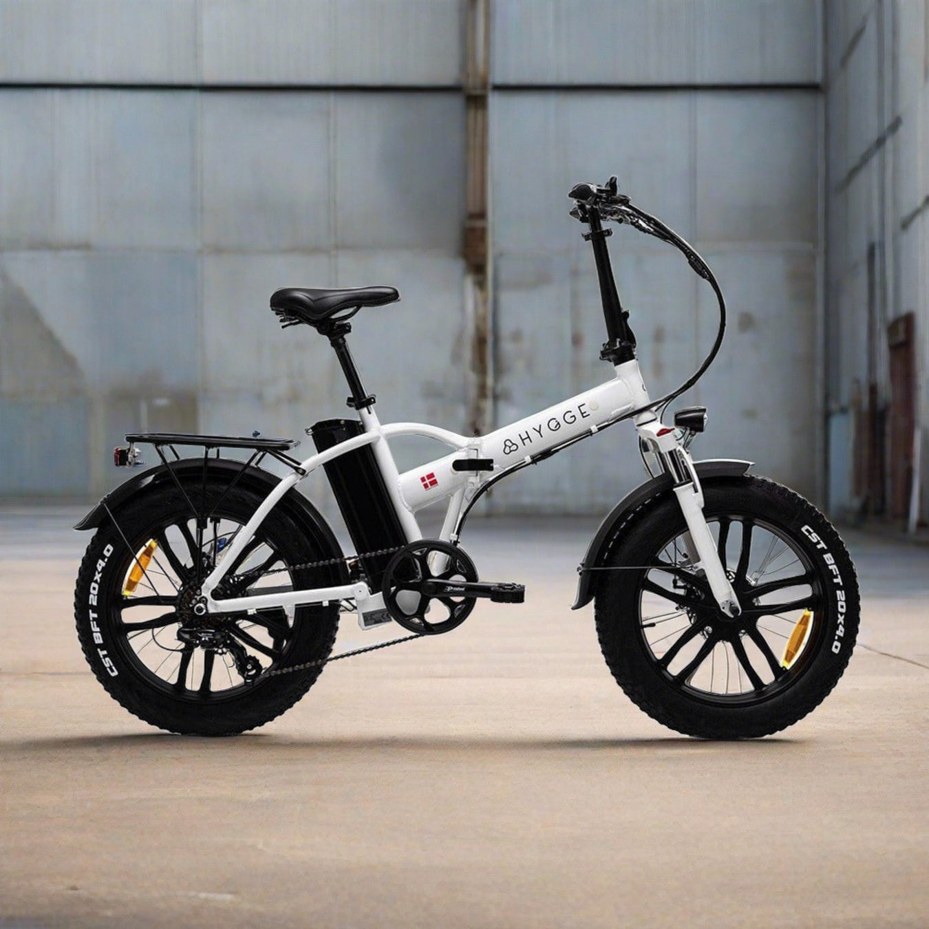 Hygge Vester Electric Folding Bike, Heron White - North Sports Group