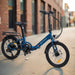 Hygge Virum Step-Through Folding Electric Bike, Navy Blue - North Sports Group