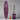 Purple inflatable stand-up paddleboard with accessories on a grey background