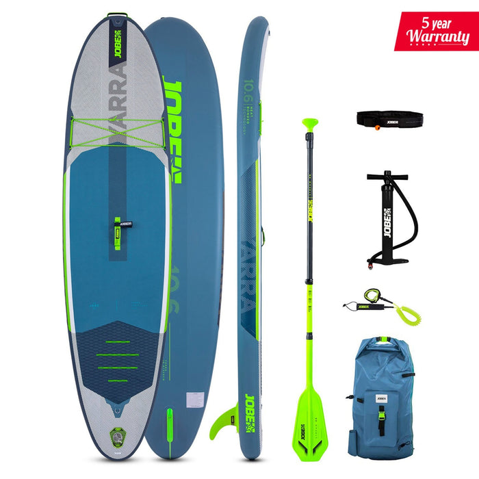 Jobe Yarra 10.6 Inflatable Paddle Board Combo, Steel Blue