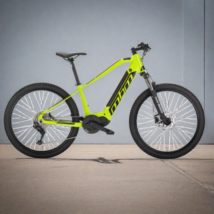 MBM Chaos Electric Mountain Bike, Neon Lime - North Sports Group