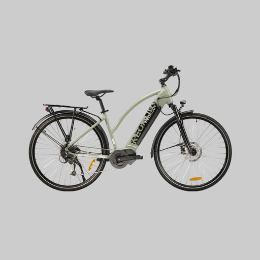 Electric bicycle on a white background