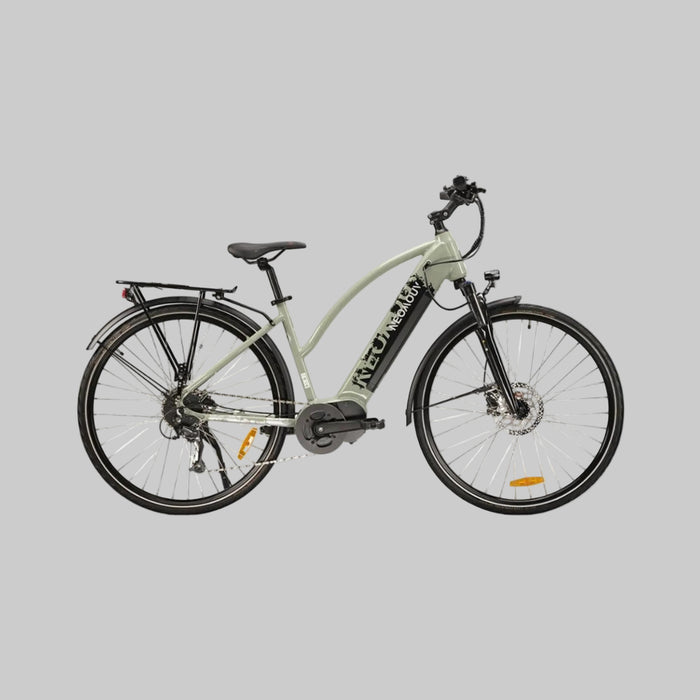 Electric bicycle on a white background