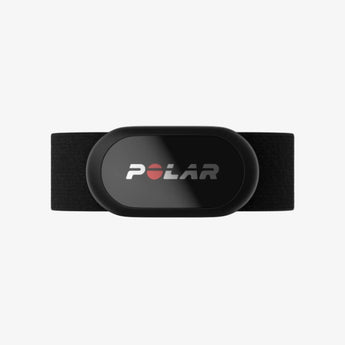 Polar Heart Rate Monitor with black band and the Polar logo on the front