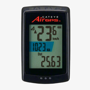 Cateye AirGPS digital device on a white background