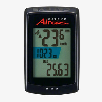 Cateye AirGPS digital device on a white background