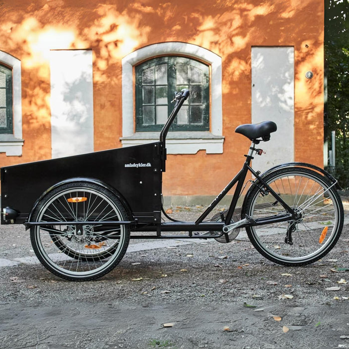 Amcargobikes Classic Cargo Bike, Black