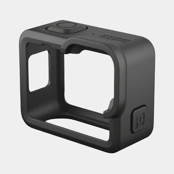 A black GoPro Protective Sleeve designed to absorb shocks and protect the camera.