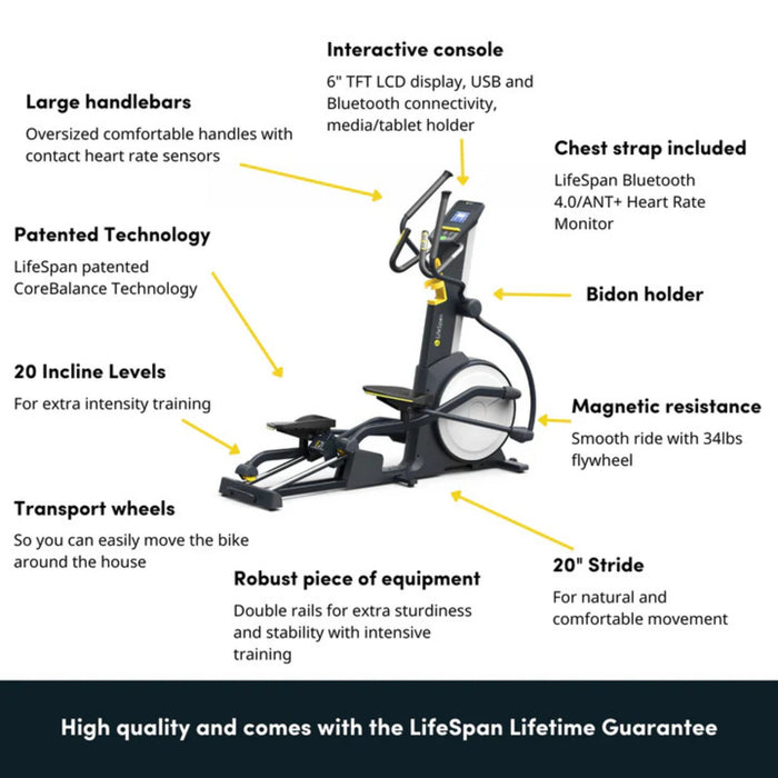 LifeSpan E2i+ Elliptical Cross trainer