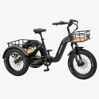 Revom T2 Fat Tyre Electric Mountain Trike Black - North Sports Group