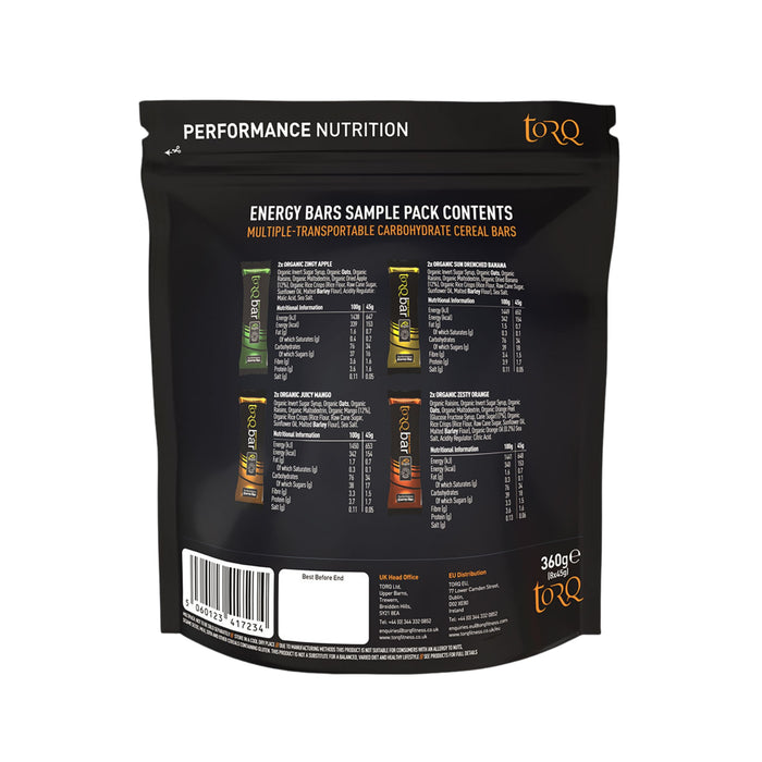 TORQ Organic Bar Sample Pack