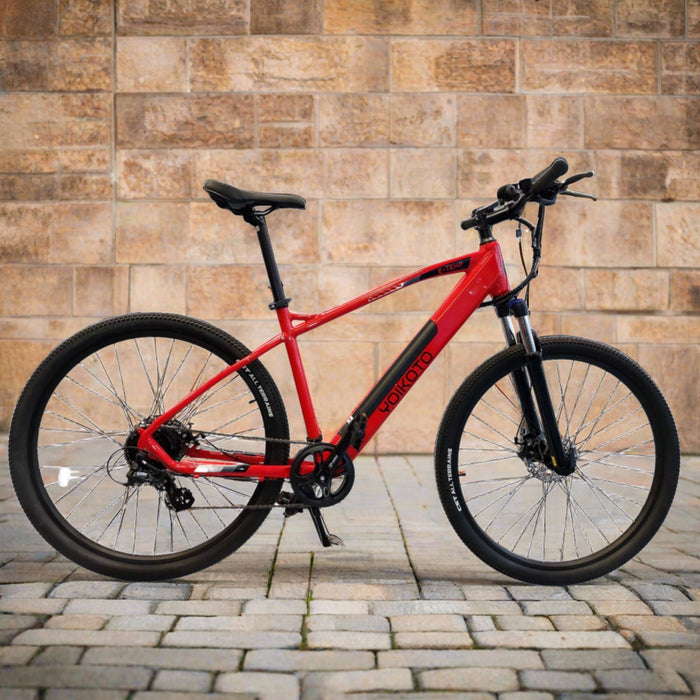 Yoikoto E Temp Electric Mountain Bike, Red - 19" Inch Wheels - North Sports Group