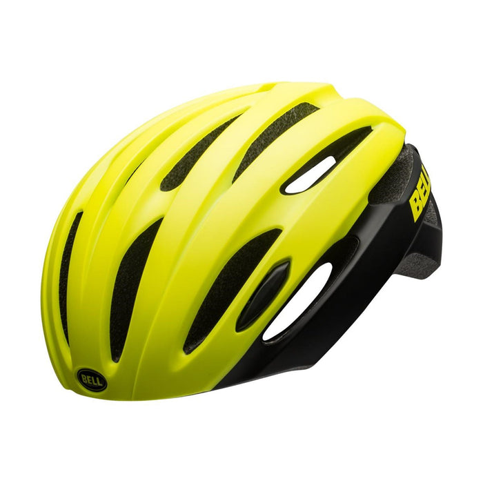 Bell Avenue Road Helmet, No-Twist Tri-Glides Bell Black/Hi-Vis M/L 53-60cm 