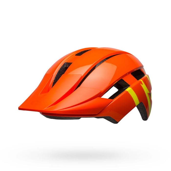Bell Sidetrack II Youth Helmet, No-Twist Tri-Glides Bell Orange/Yellow 50-57cm 